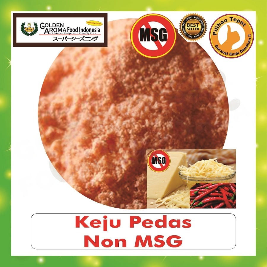 Bubuk Tabur Keju Pedas Seasoning Powder Cheese Bumbu Masak Instan Sebaguna Halal