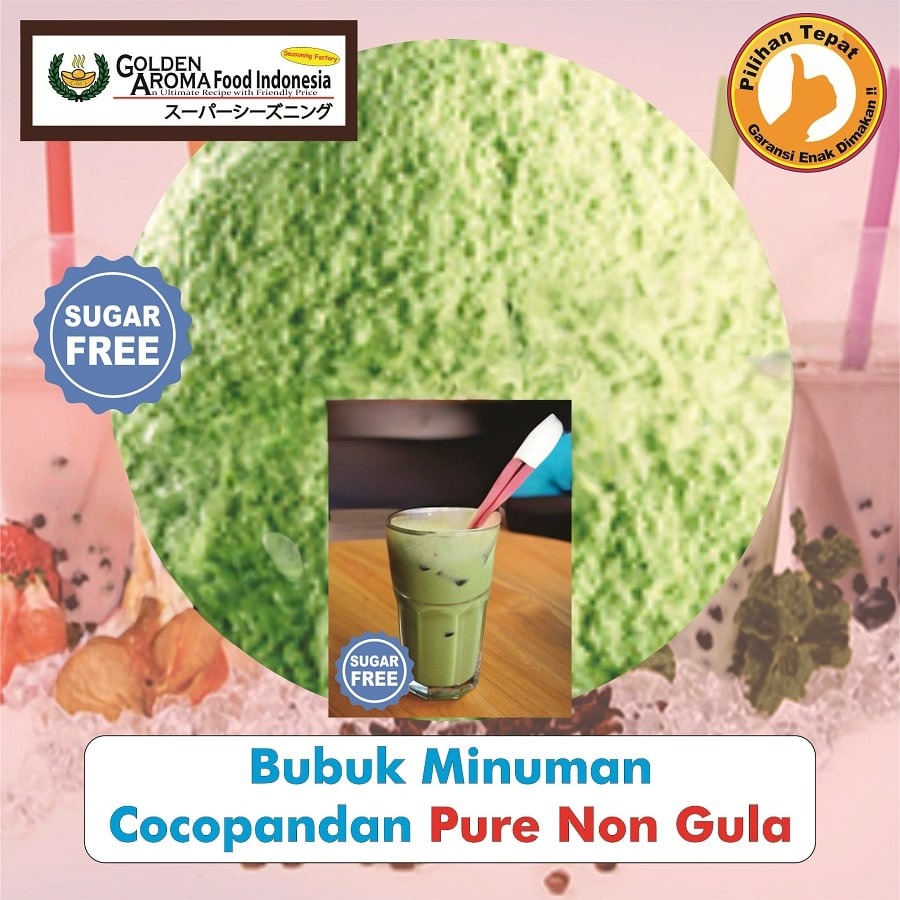 Bubuk Minuman Cocopandan Drink Powder Serbuk Minuman Serbaguna Instan Sebaguna Halal