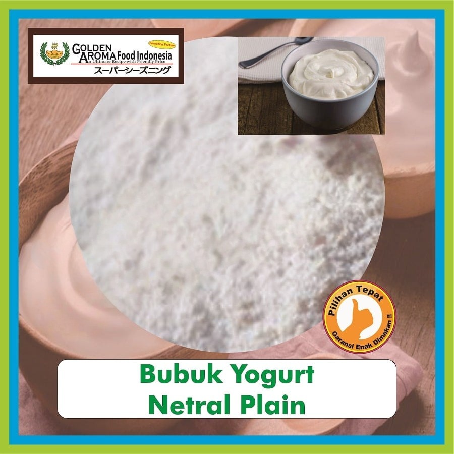 Bubuk Minuman Yogurt Netral Plain Drink Powder Yoghurt Serbuk siap seduh Instan Sebaguna Halal