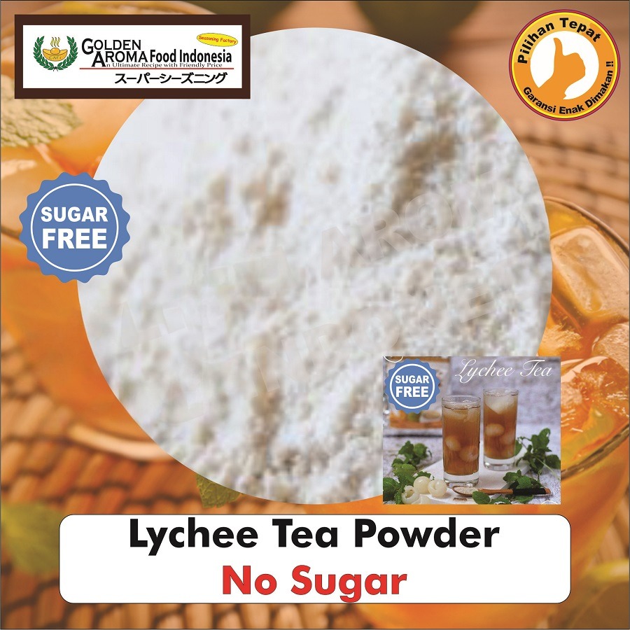 Bubuk Teh Leci, Lychee Tea Powder Serbuk Minuman Serbaguna Instan Sebaguna Halal