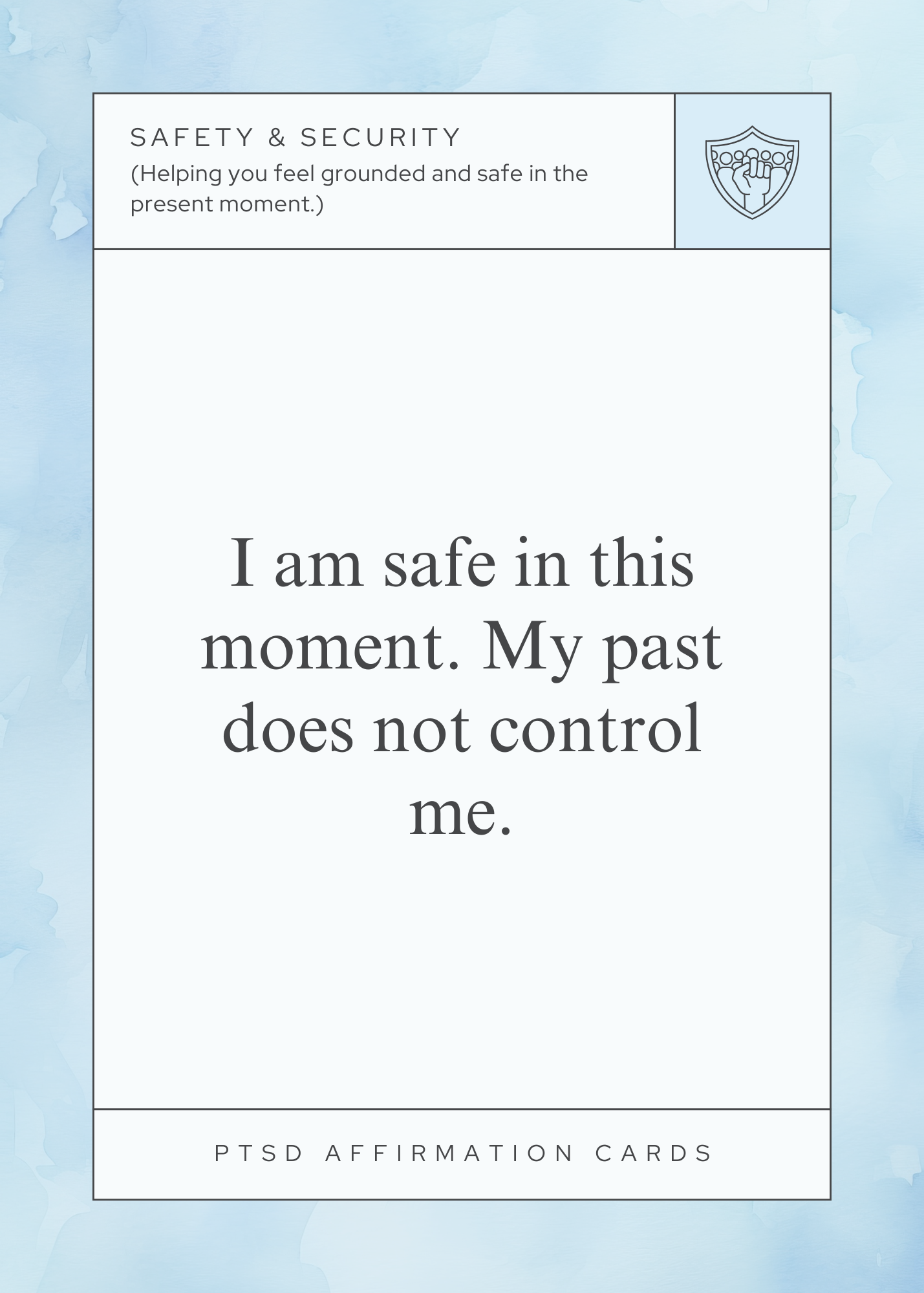 PTSD Affirmation Cards