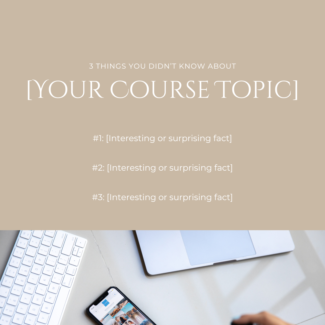 Course Creator Social Media Post 