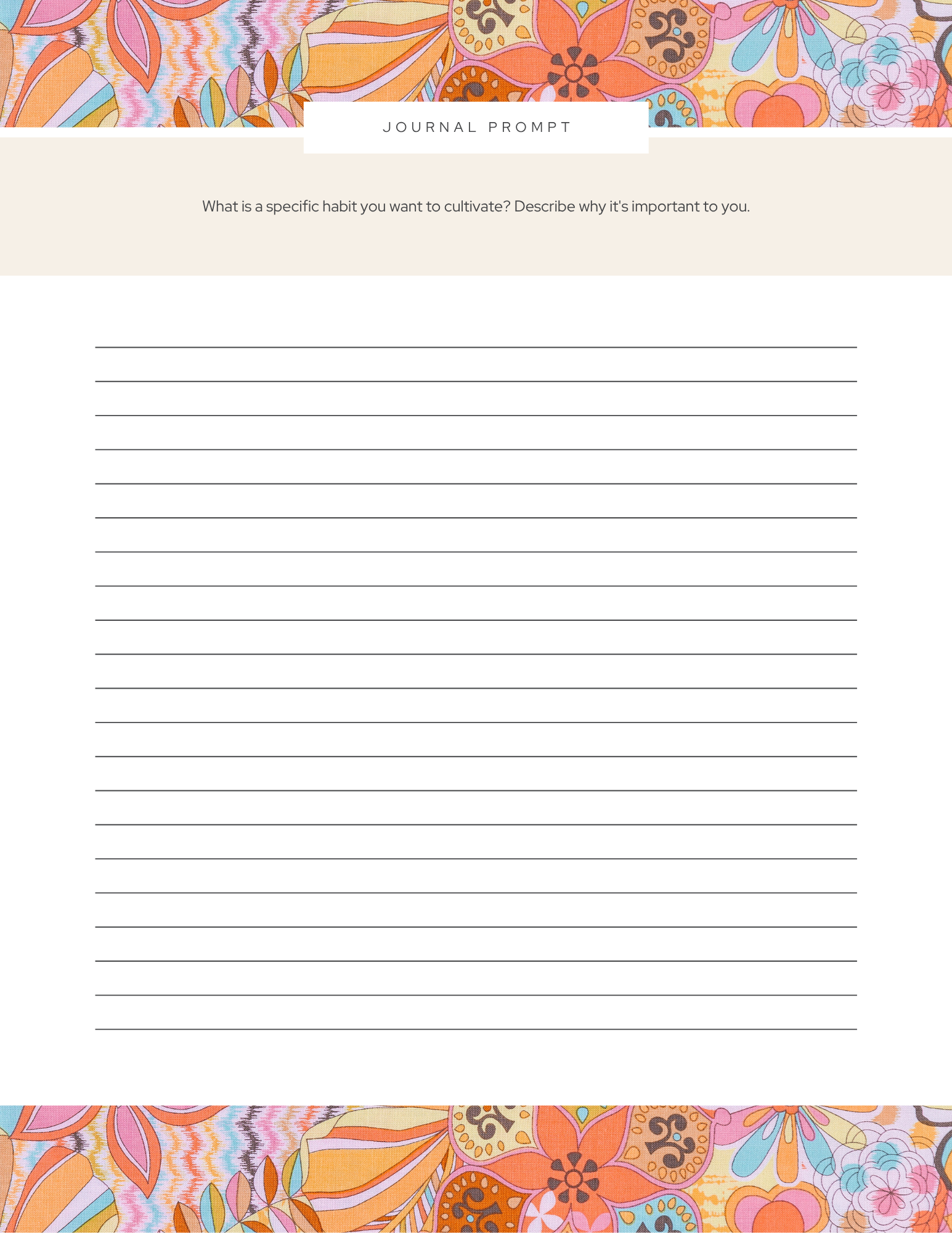 Habit Formation Journal