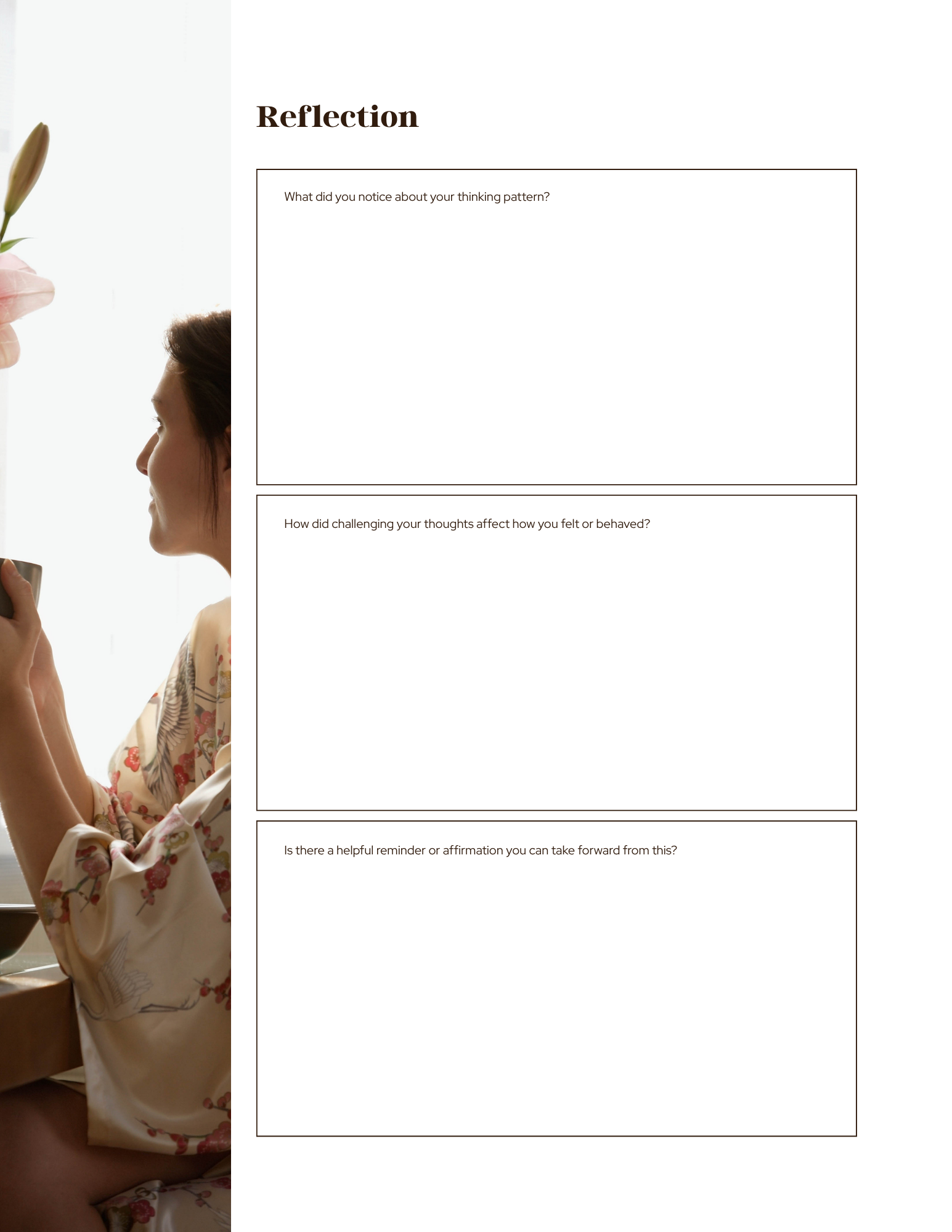 Cognitive Behavioral Therapy Worksheets