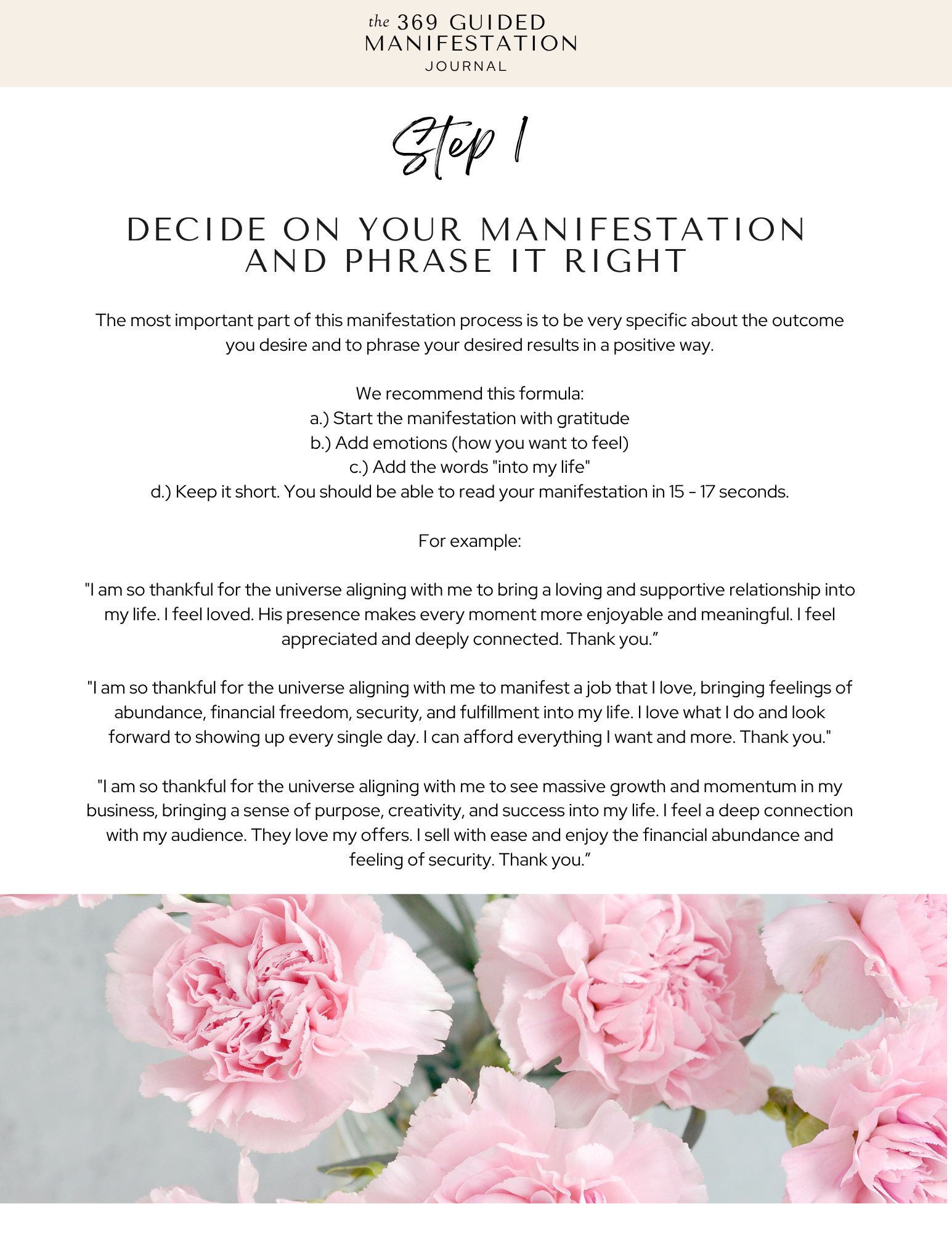 Guided Manifestation Journal