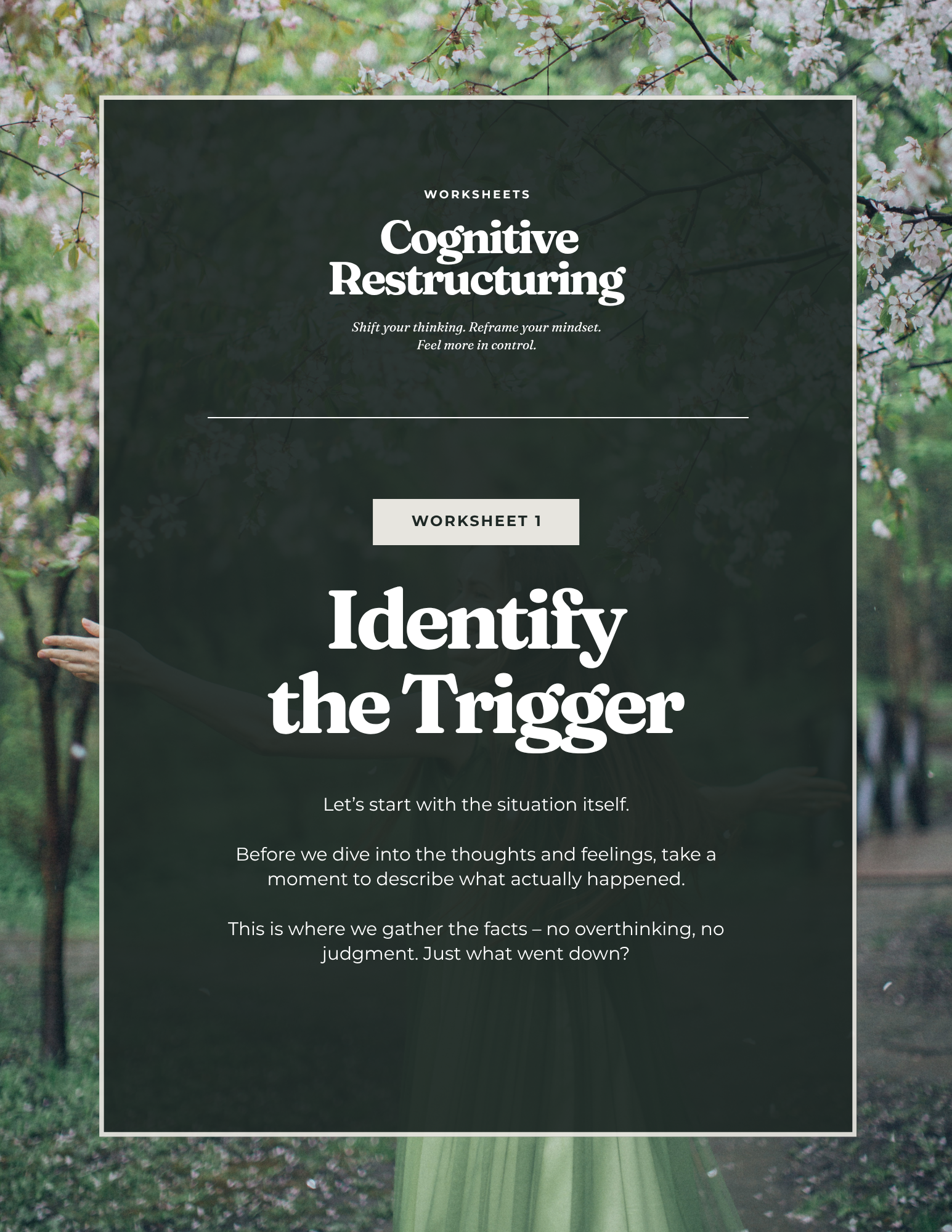 Cognitive Restructuring Worksheets