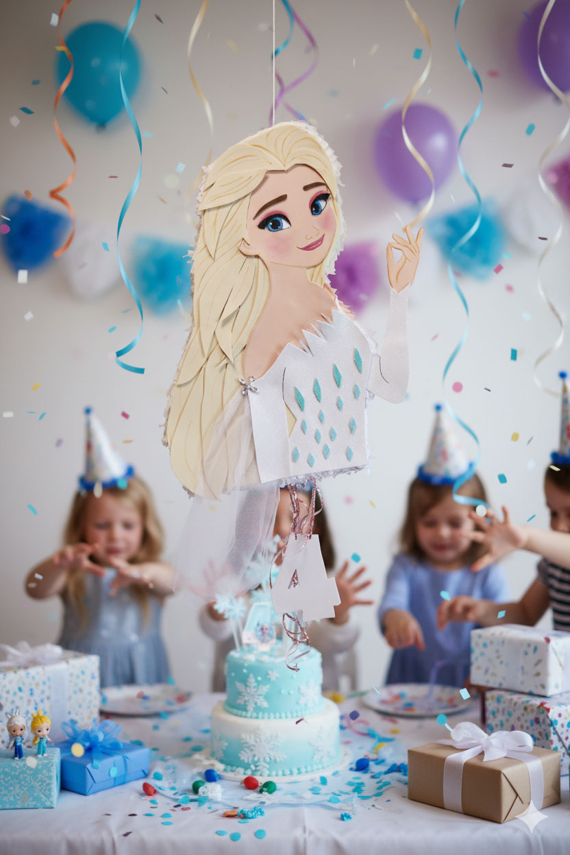 Piñata temática de Frozen