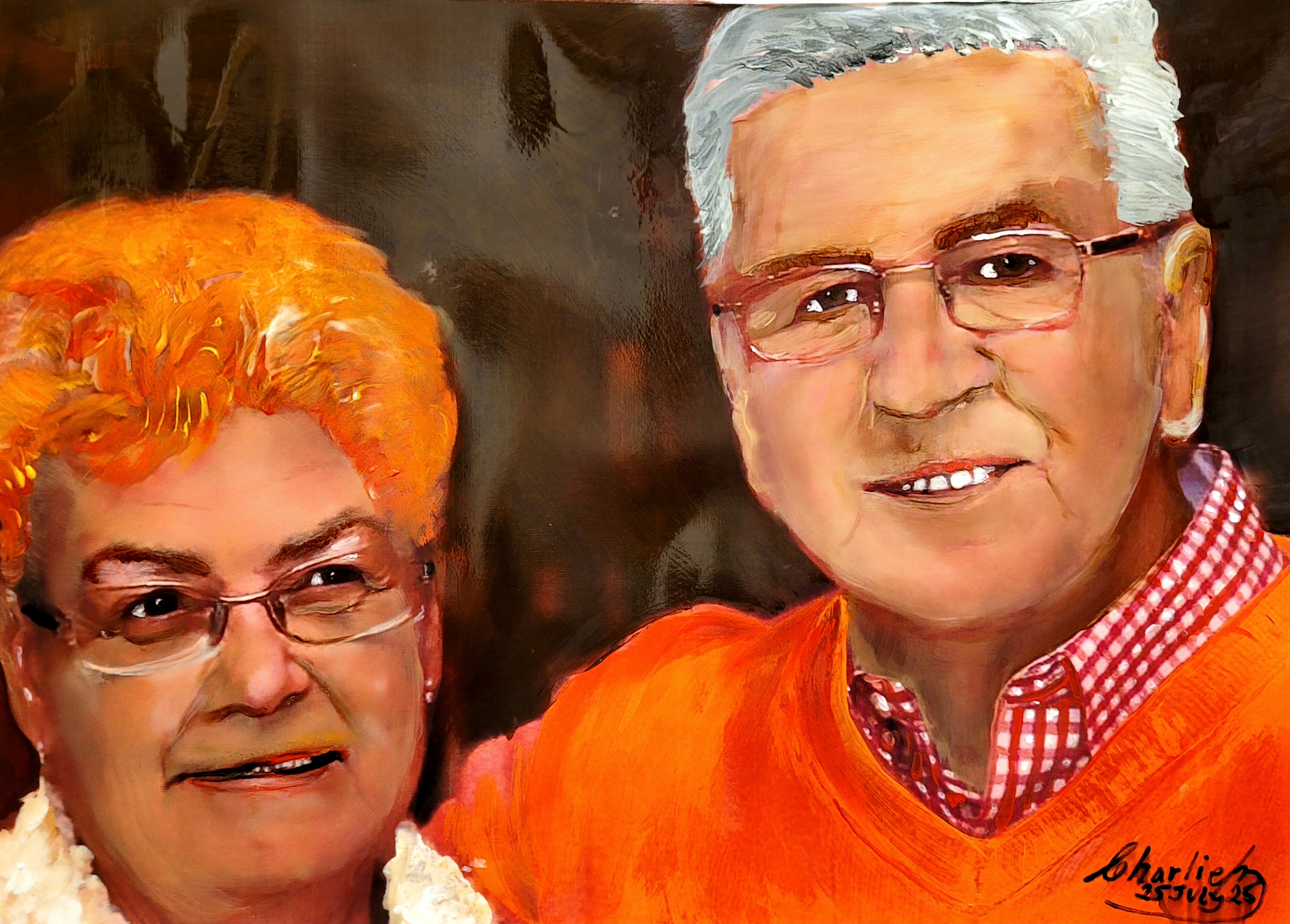 Archie & Doreen before & after the Masterpiece