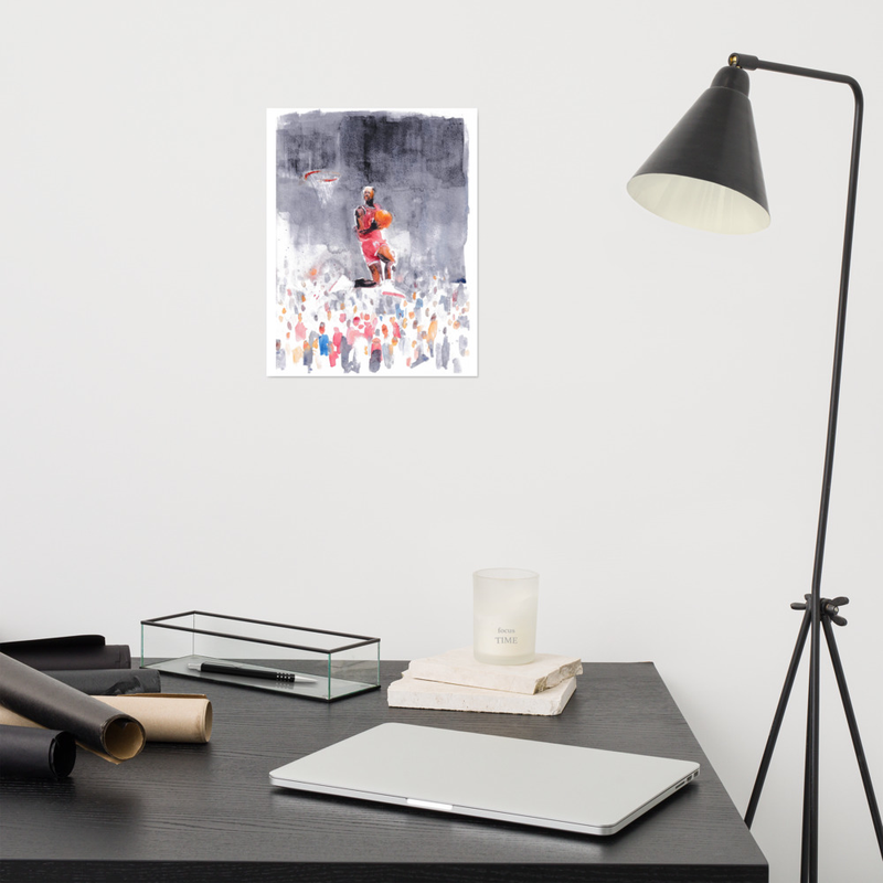 MJ Watercolor Print