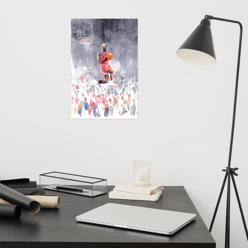 MJ Watercolor Print