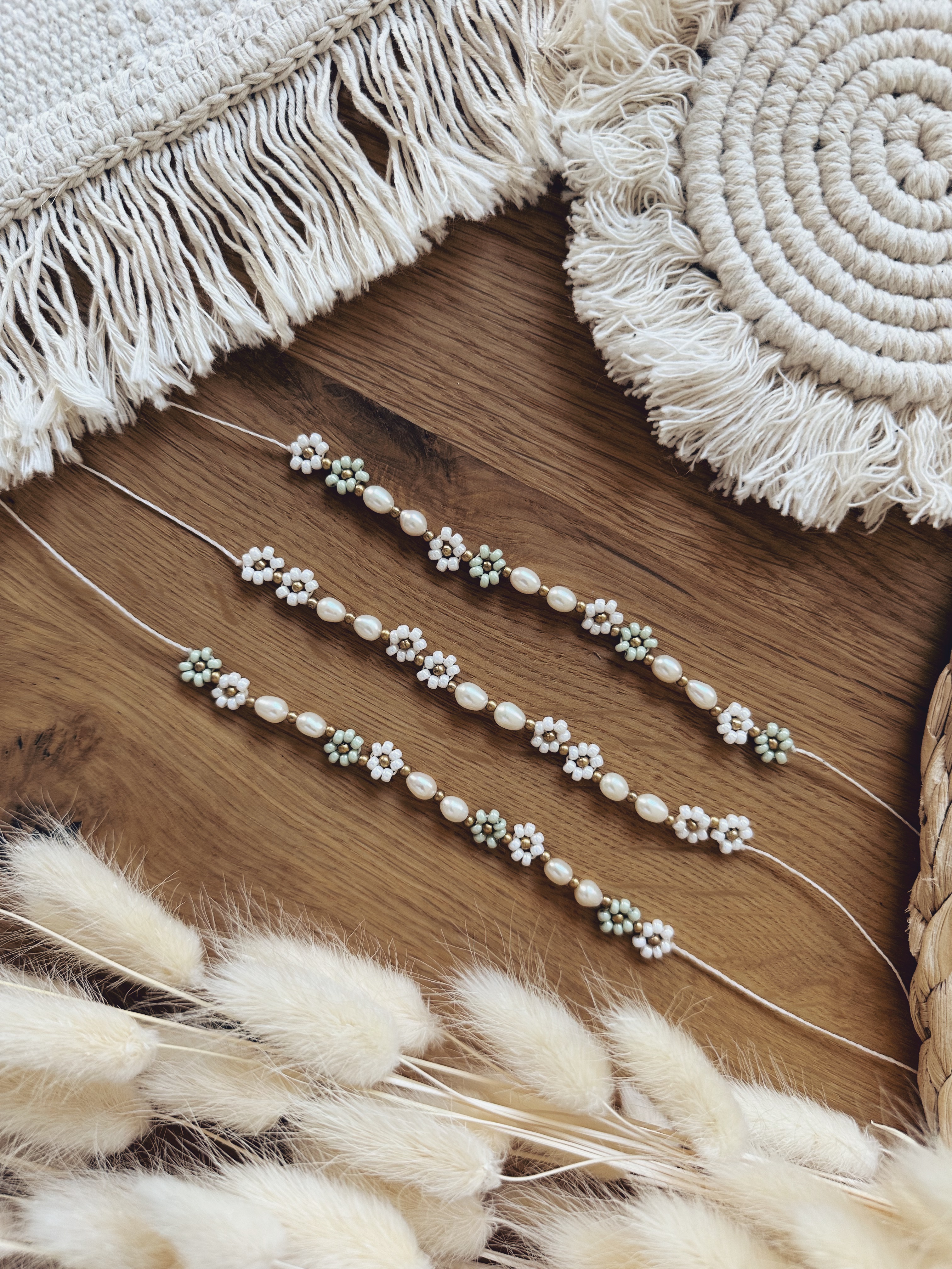 Anleitung Blumenarmband