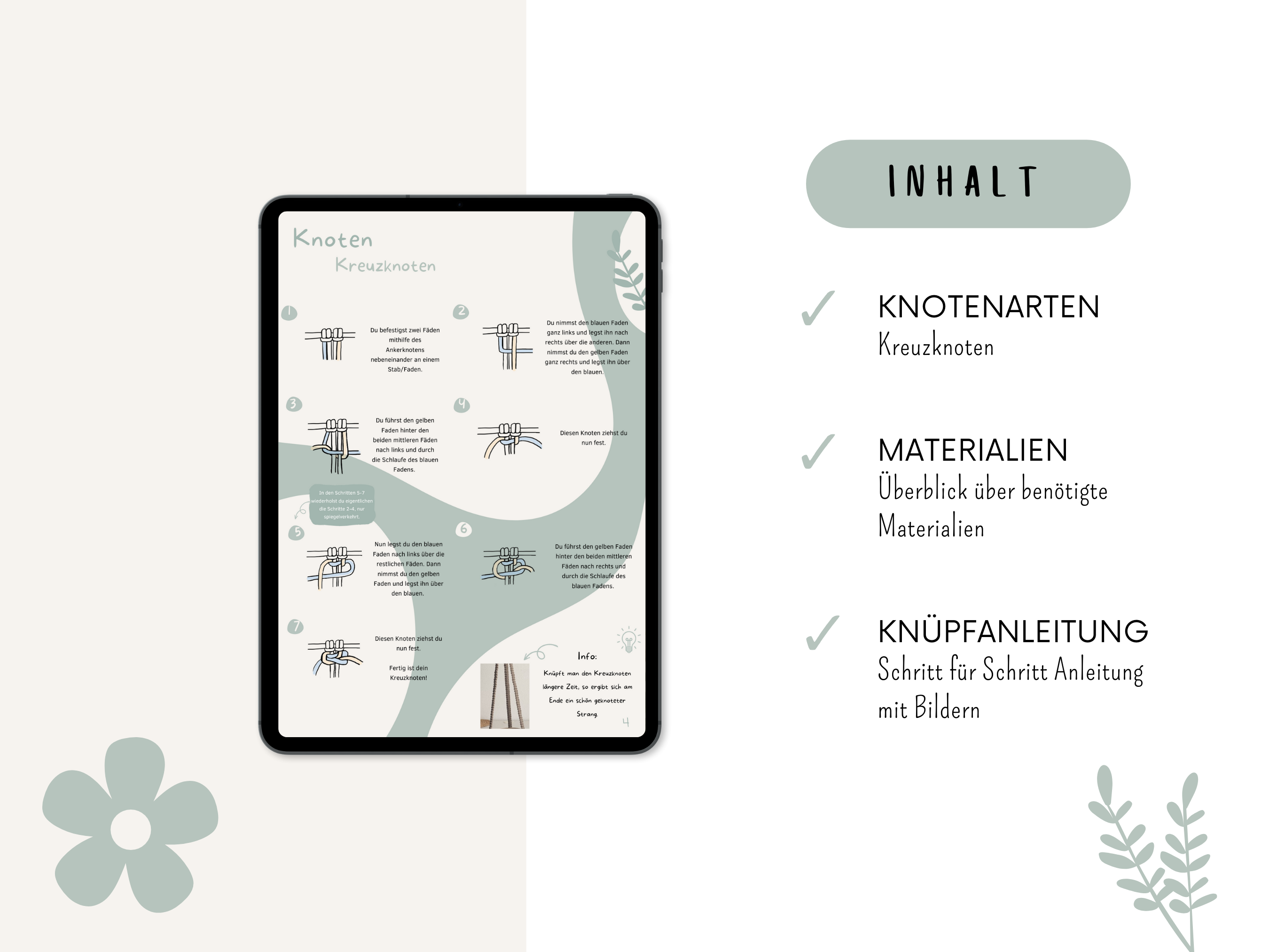 Anleitung Blumenarmband