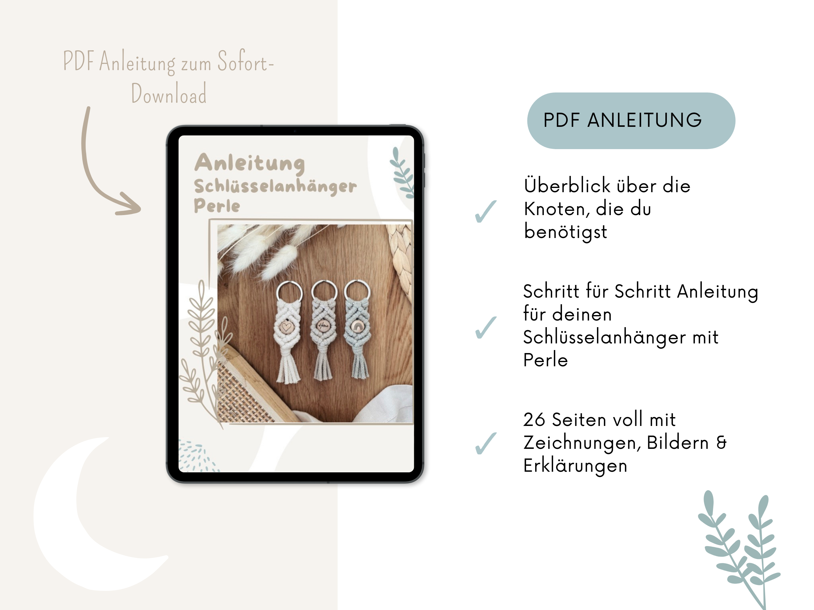 Anleitung Anhänger mit Perle