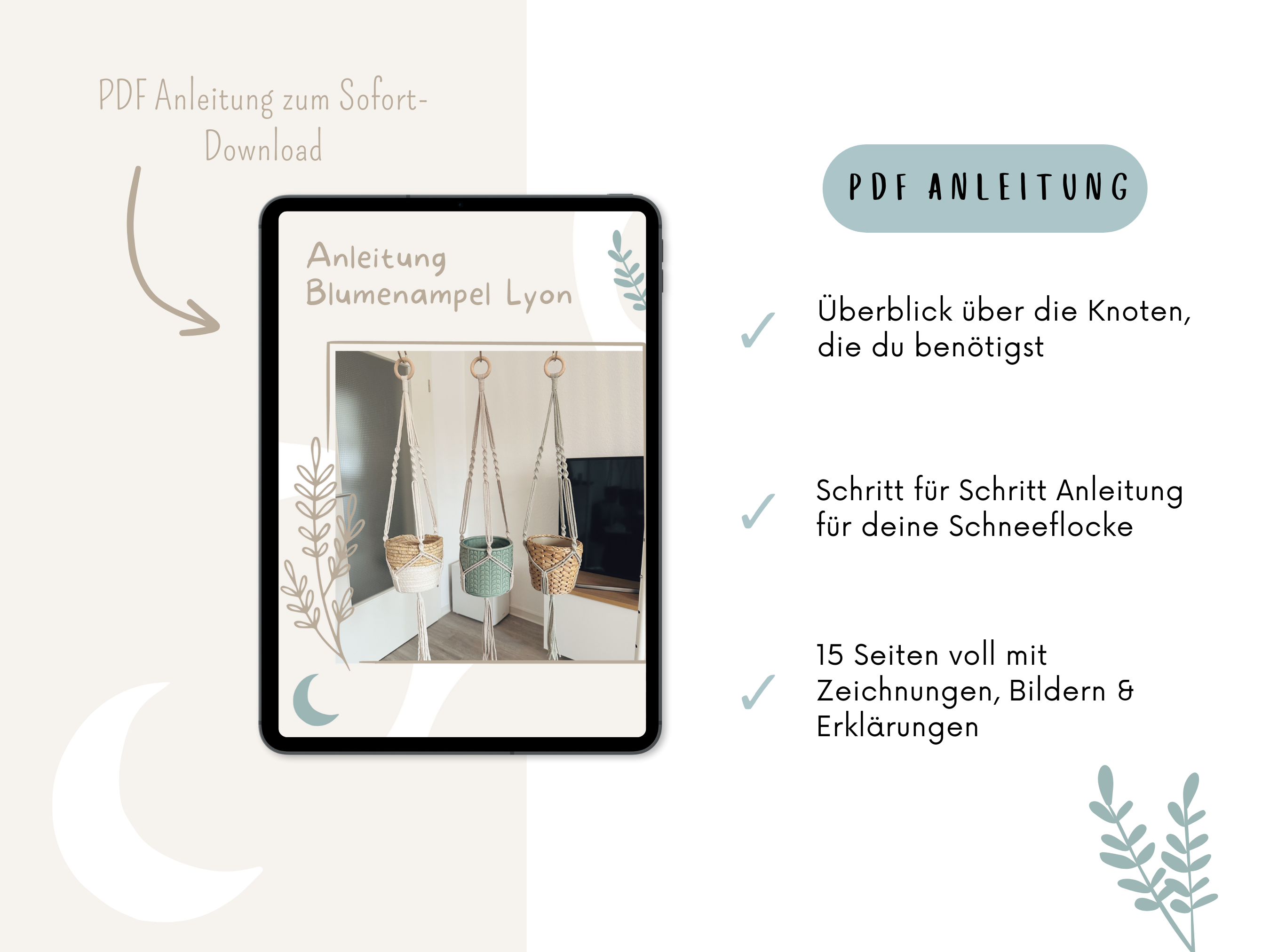 Anleitung Blumenampel