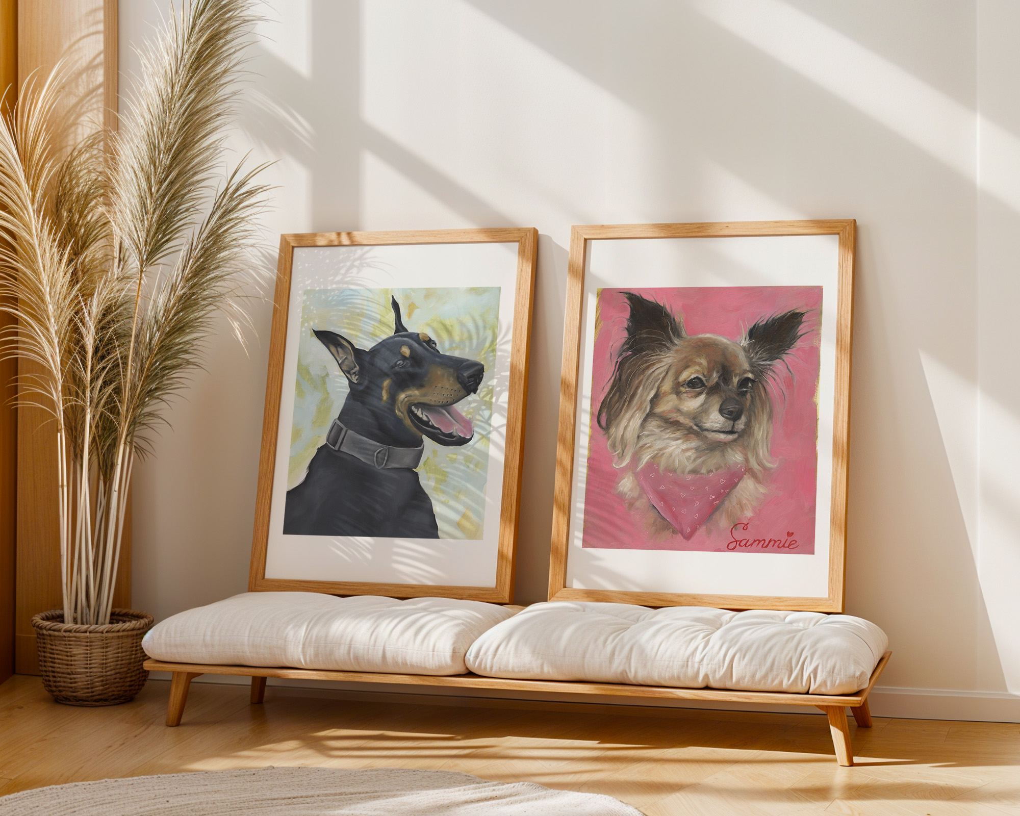 Pet Portrait Commission Size Chart