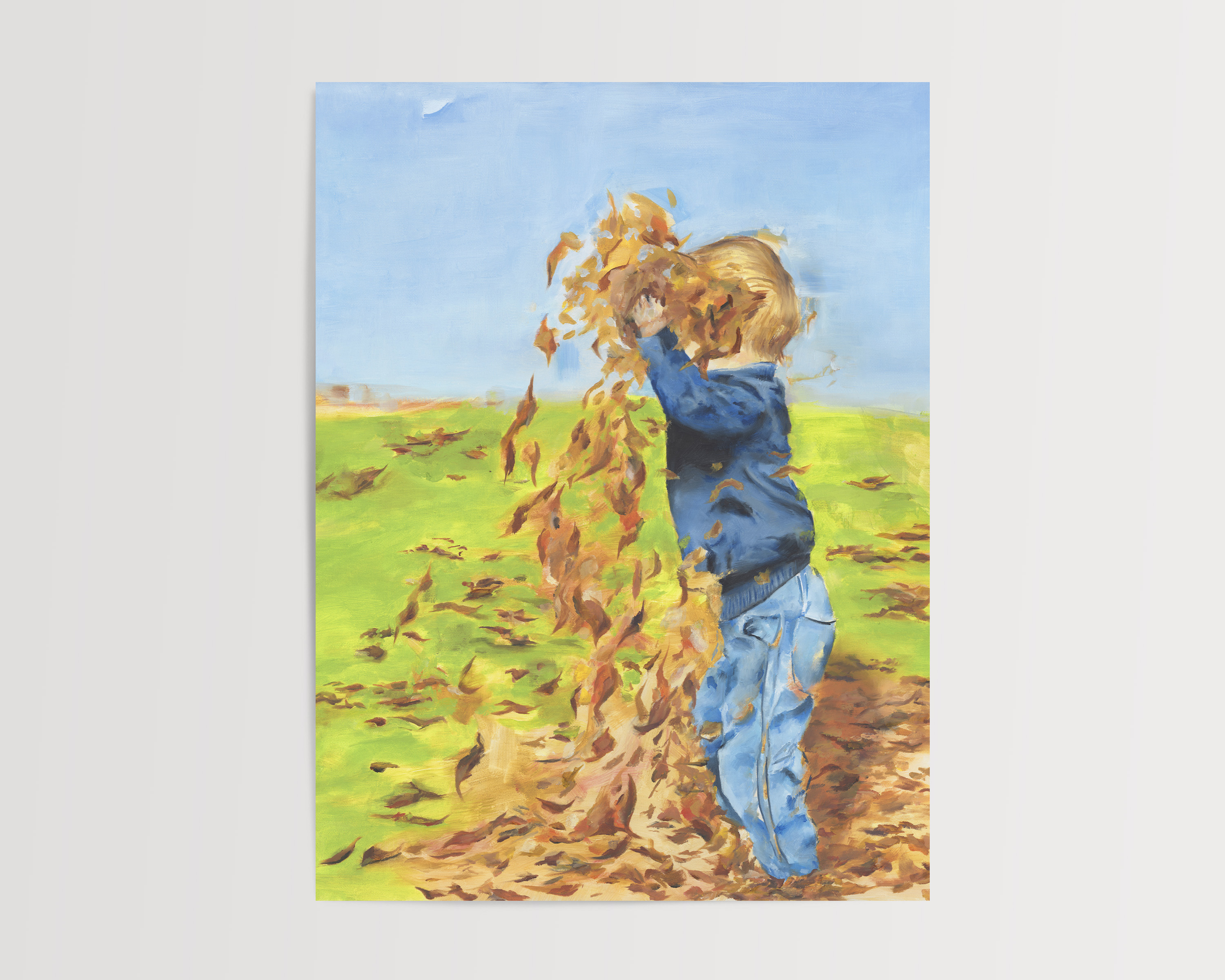 Little Boy Autumn- Fine Art Print
