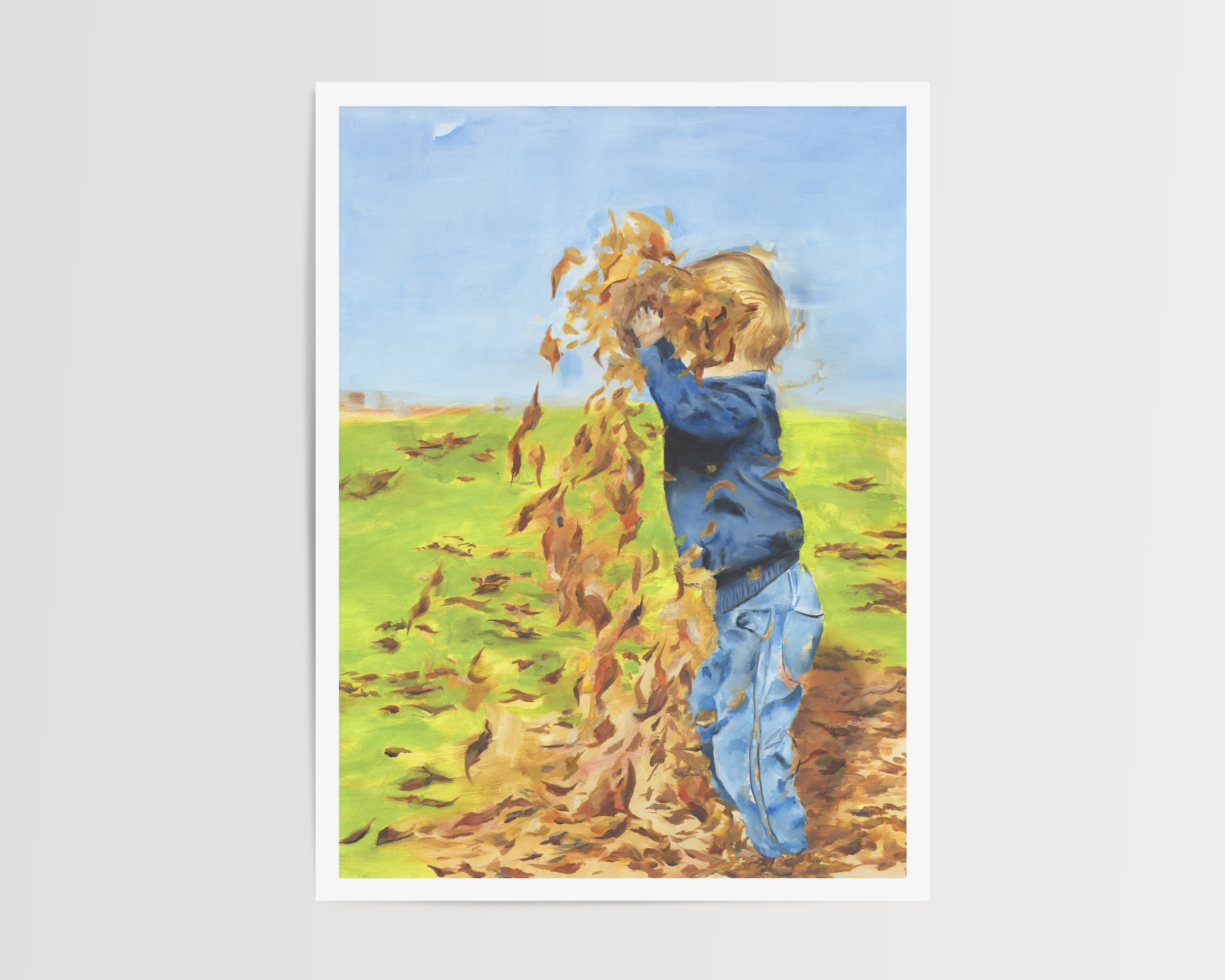 Little Boy Autumn- Fine Art Print