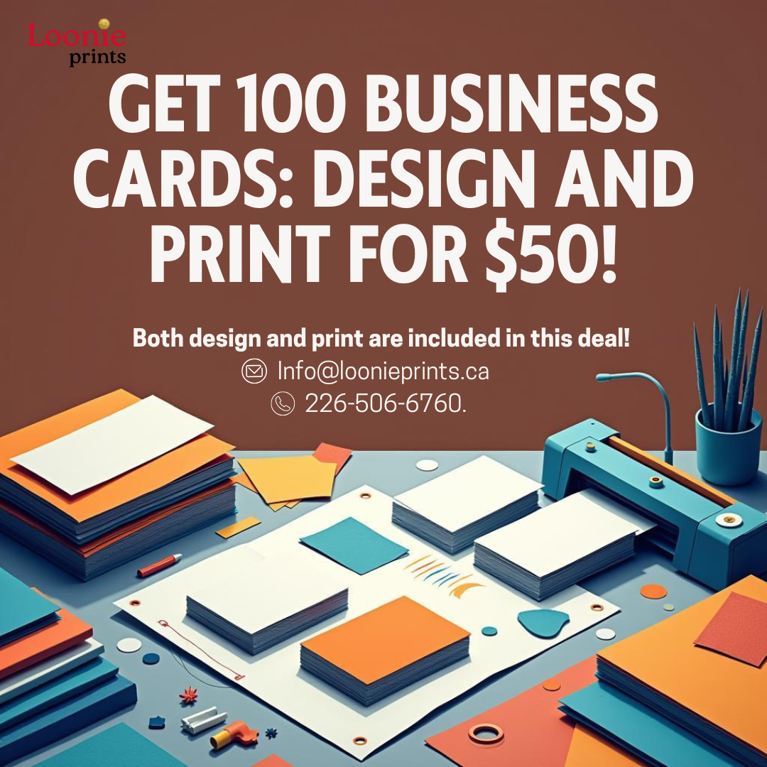 100 Business Cards: Design and Print