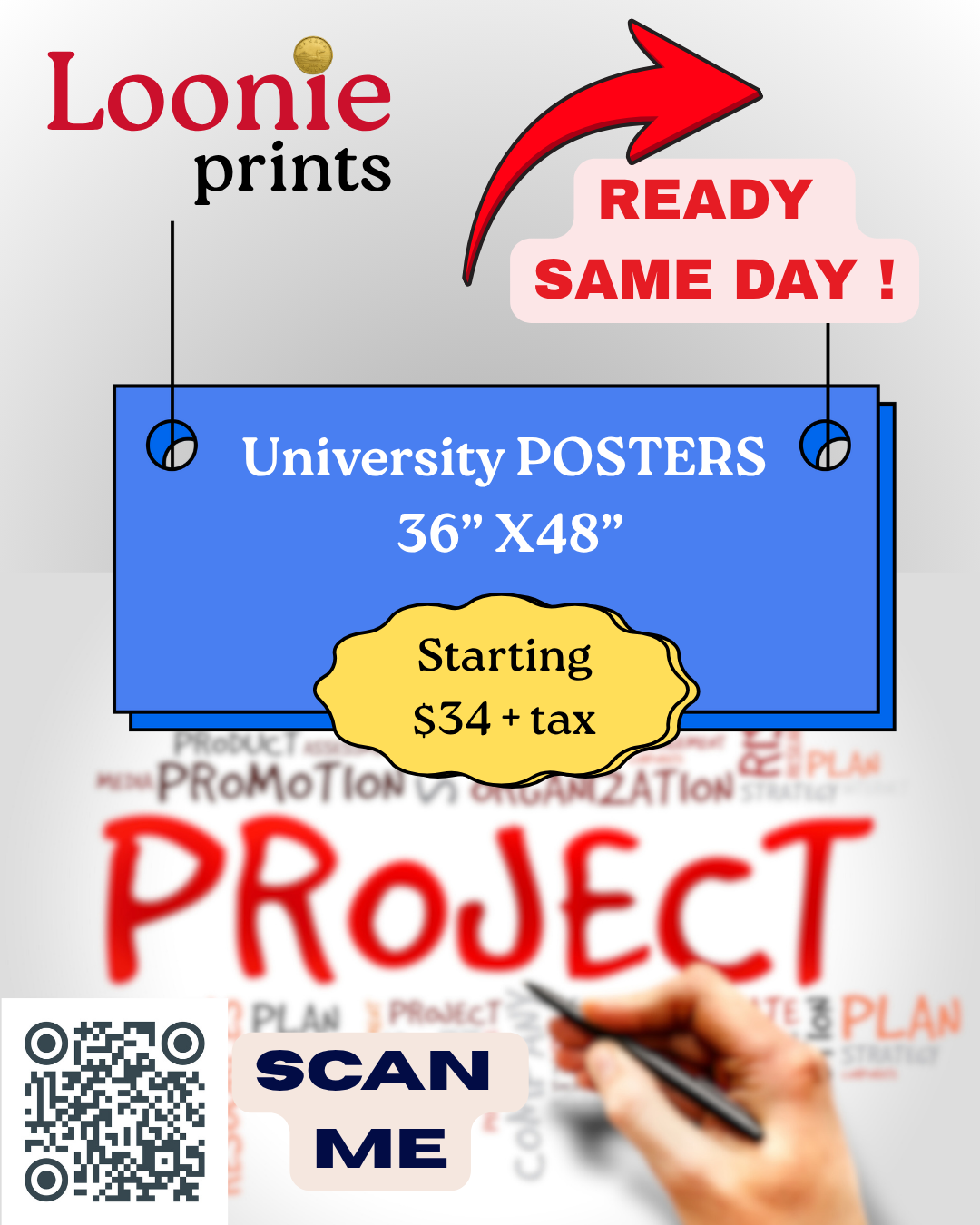 University Posters 36” x 48”