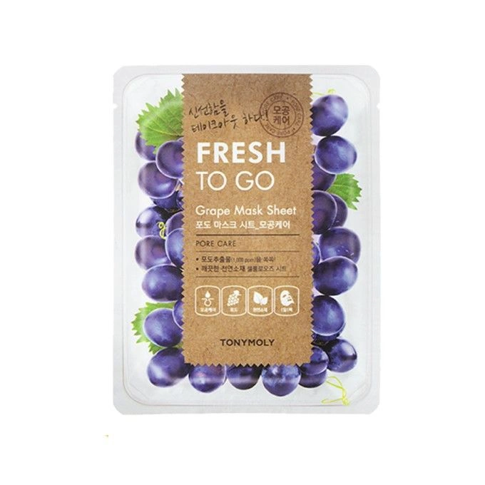 Tonymoly Fresh To Go Grape Mask Sheet Pore Care