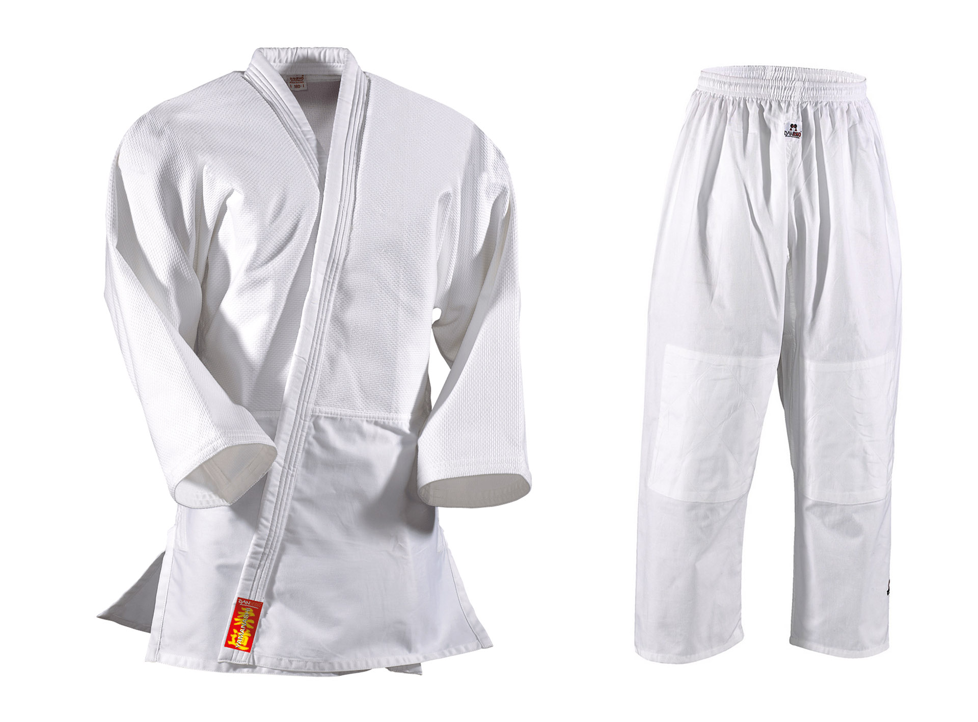 DanRho Judo-Gi Yamanashi blanc brodée Kawatokan
