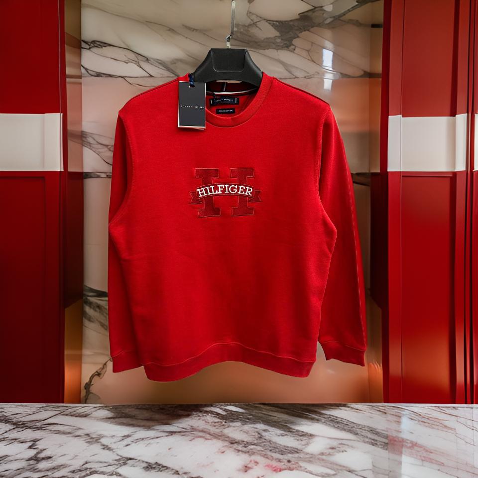 Red Tommy Hilfiger Sweatshirt