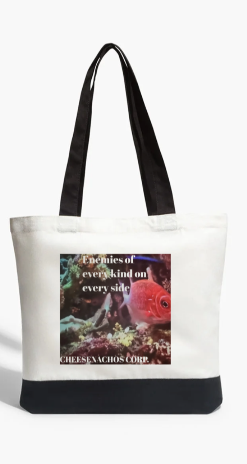 CNC large canvas tote ‘on every’, double sided design.