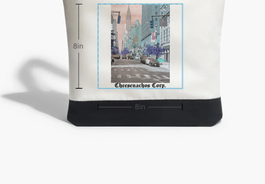 CNC large canvas tote ‘on every’, double sided design.