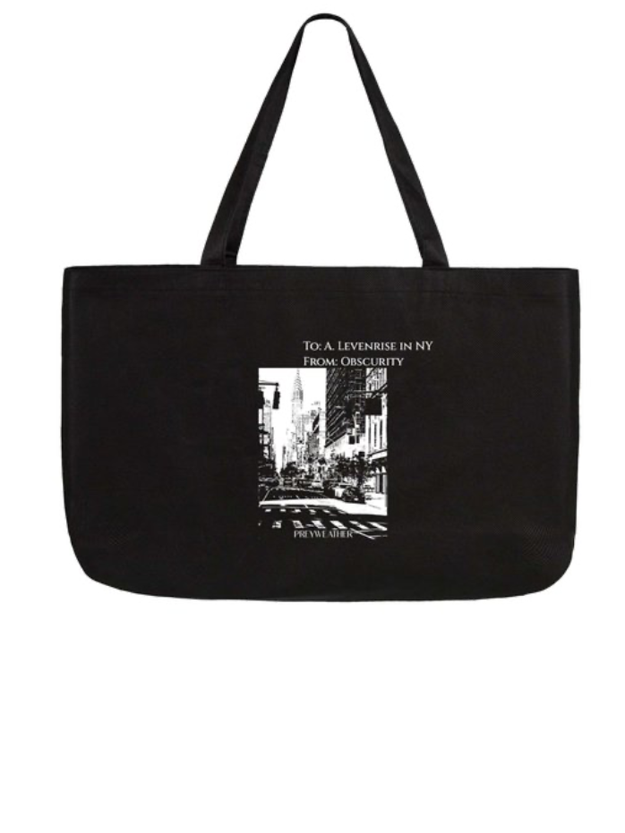 Preyweather ’to, from’ large tote