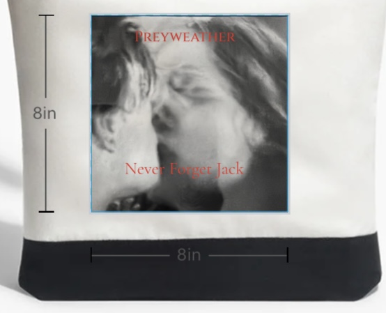 CNC large tote ‘never forget Jack’ double sided design