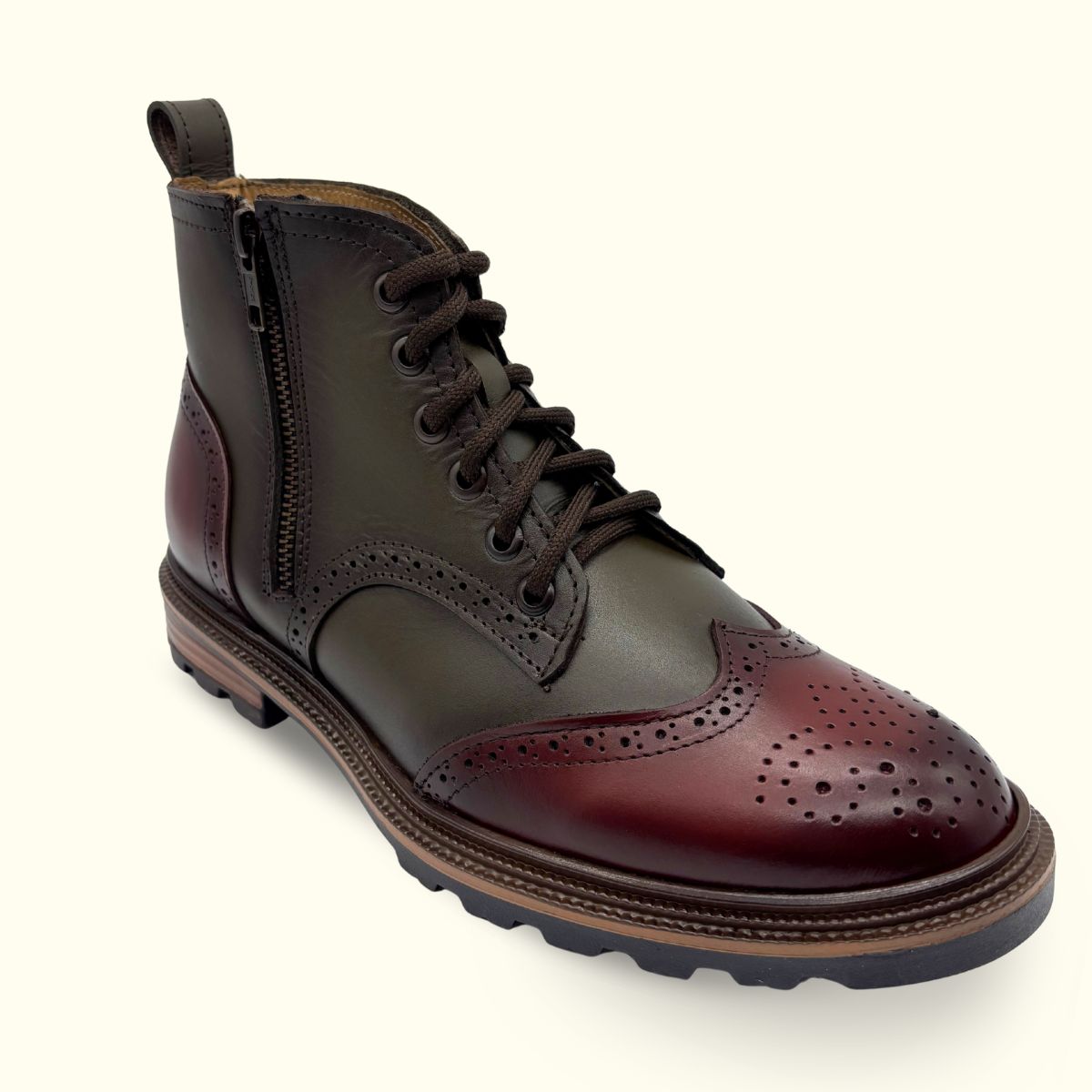 Botin Bostoniano Verde-Rojo