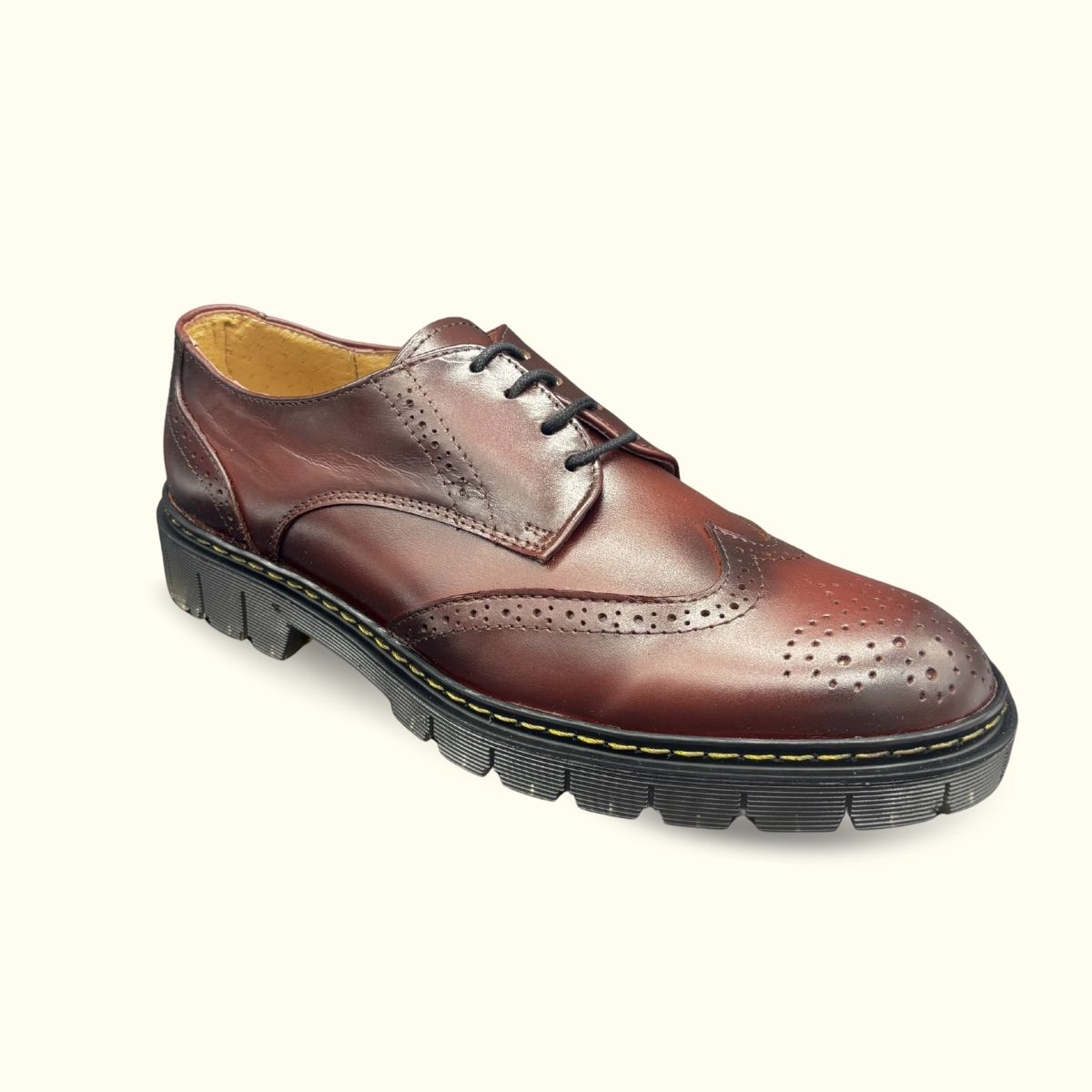 Zapato Bostoniano Humo Rojo
