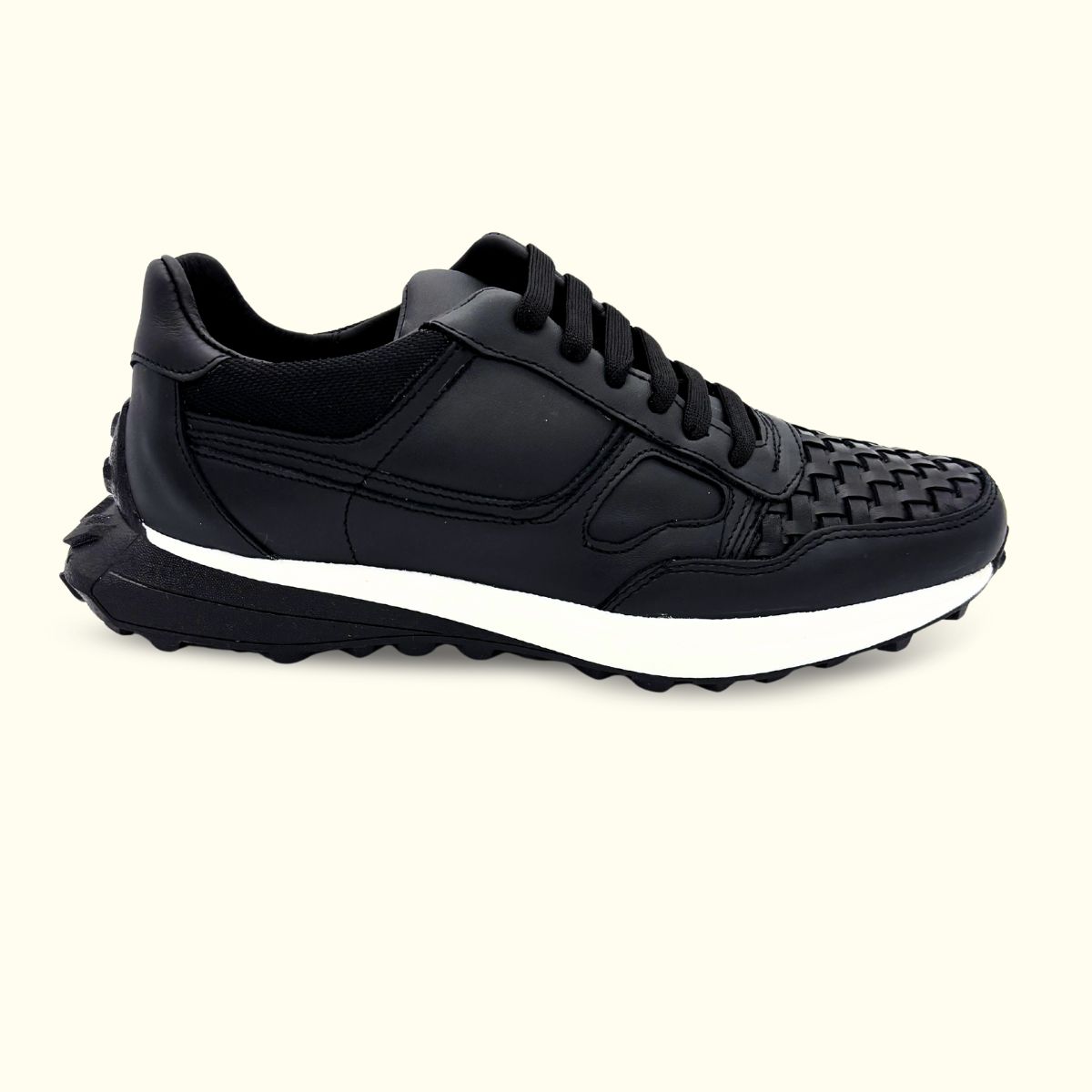 Tenis Tejido Negro