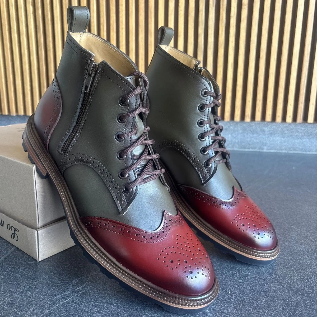 Botín Bostoniano Verde-Rojo