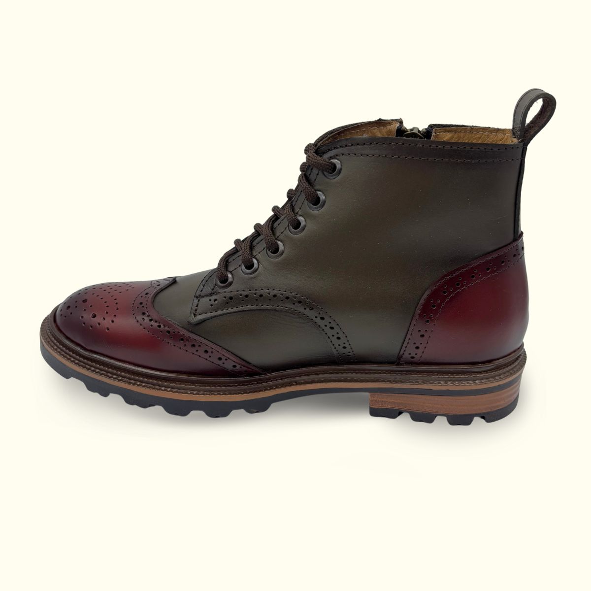 Botin Bostoniano Verde-Rojo