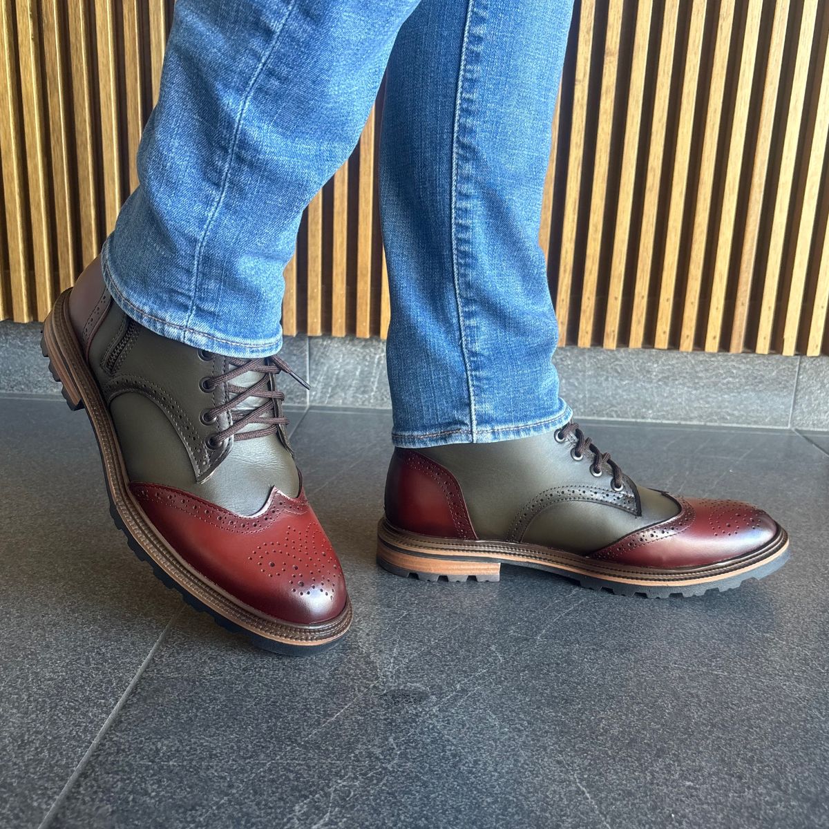 Botin Bostoniano Verde-Rojo