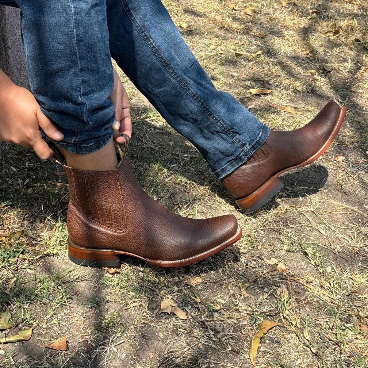 Botín Dubai venado  color miel 