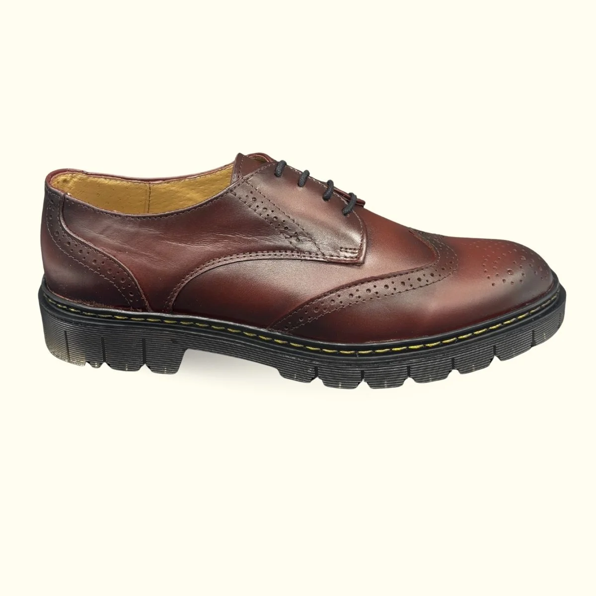 Zapato Bostoniano Humo Rojo