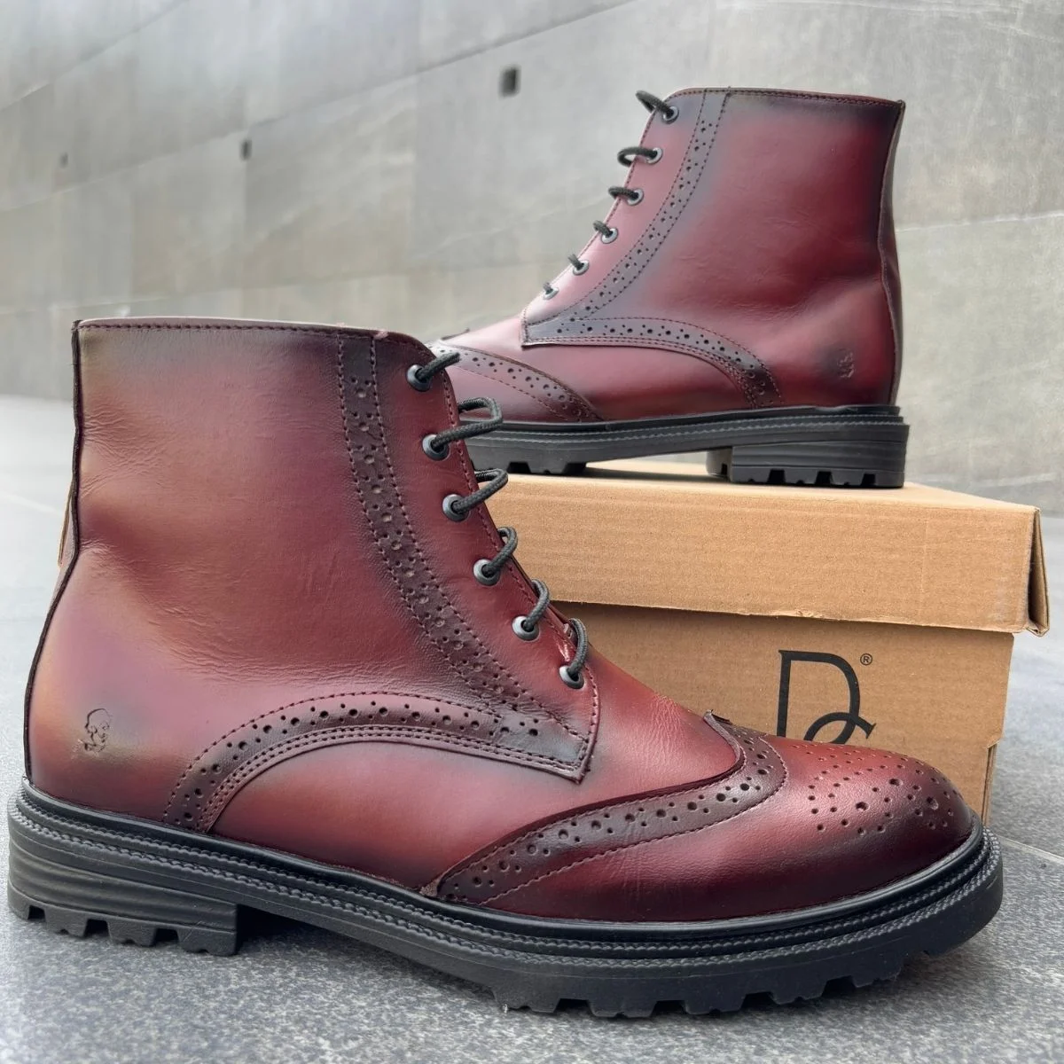 Botín Sombreado Rojo