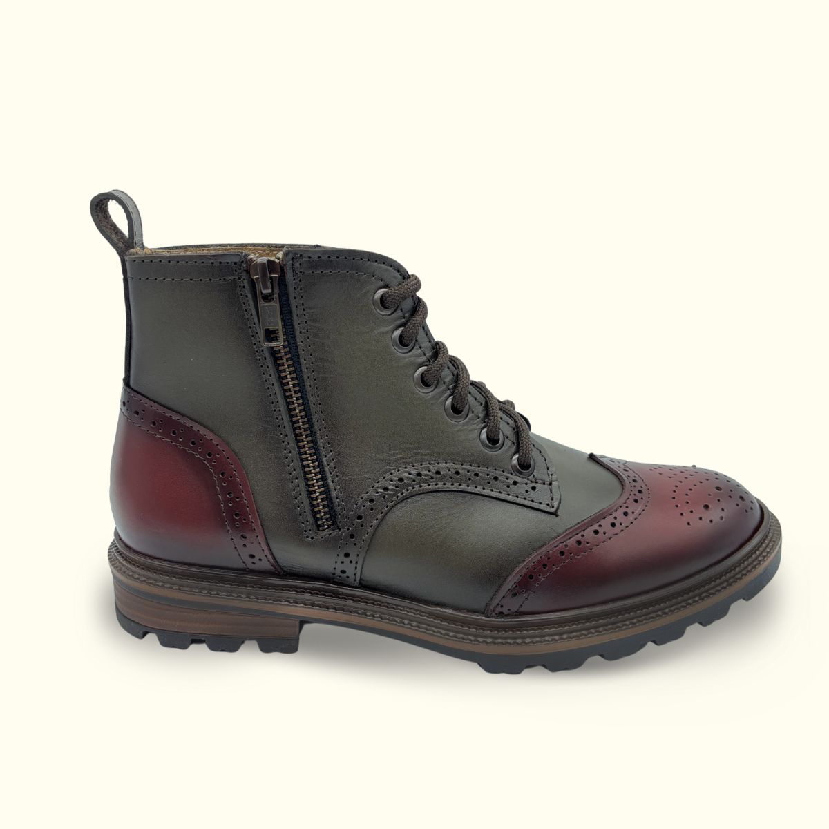 Botin Bostoniano Verde-Rojo