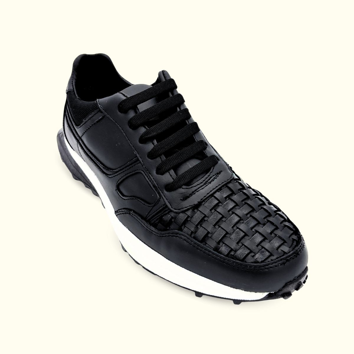 Tenis Tejido Negro