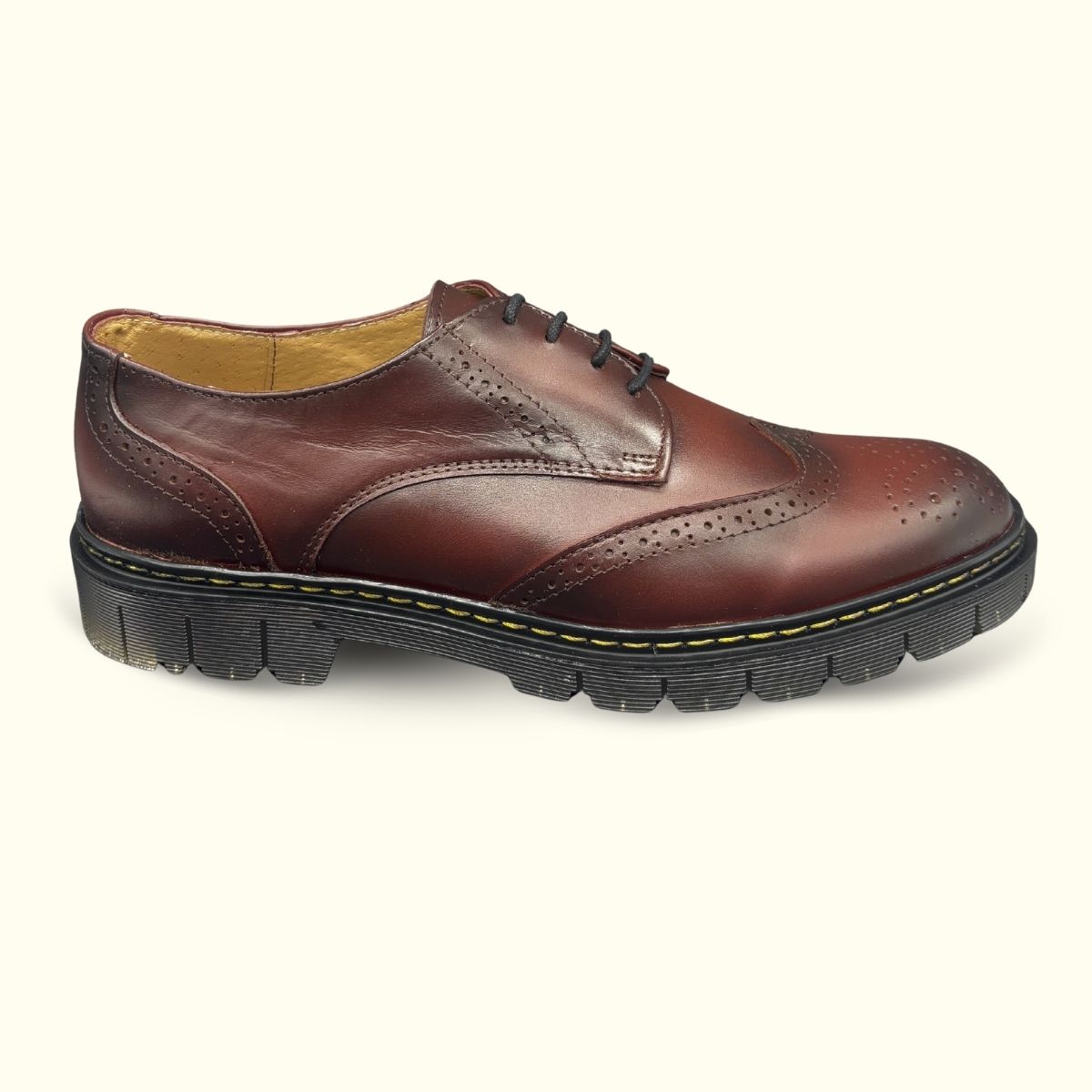 Zapato Bostoniano Humo Rojo