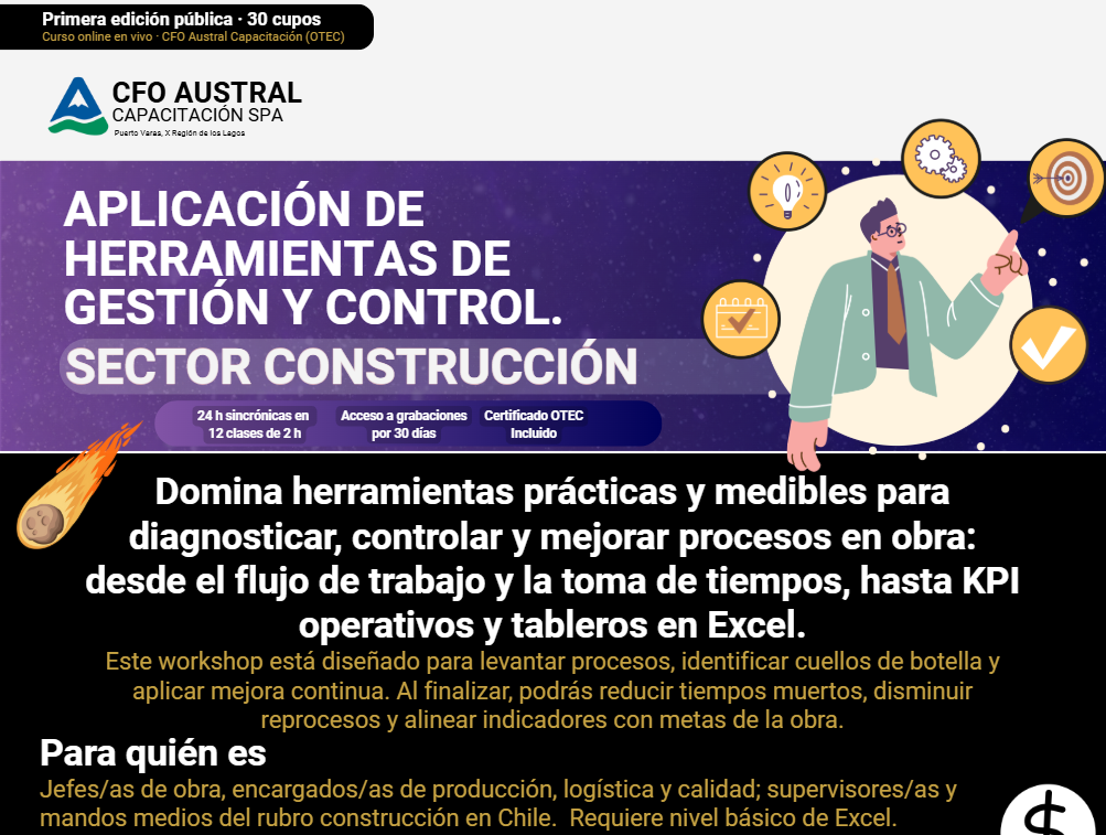 Aplicación de herramientas de gestión y control