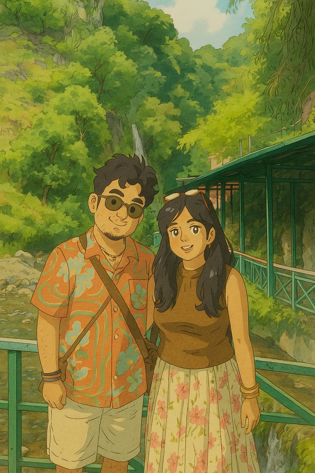 Anime Couples Graphic T-shirt