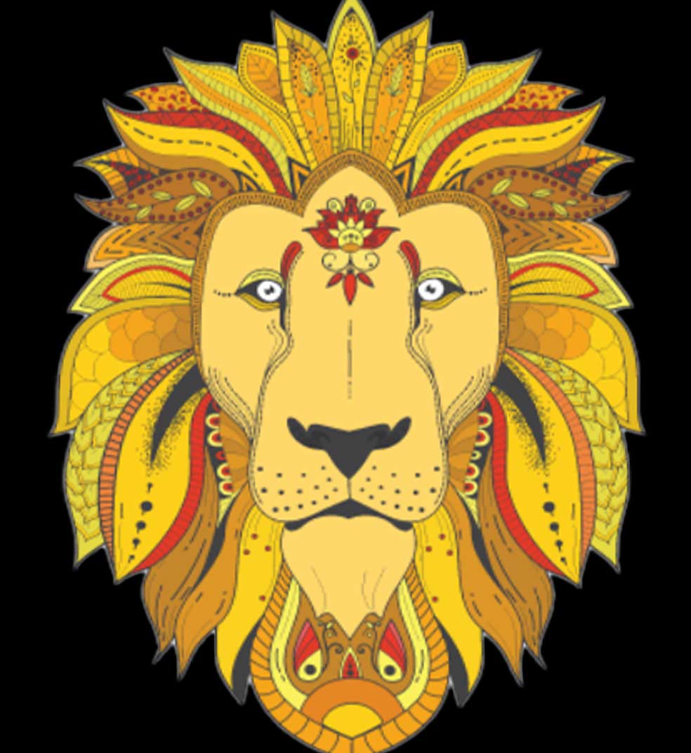Lion Graphic Black T-Shirt
