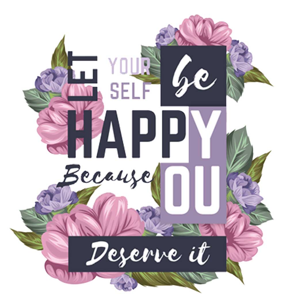 Floral Motivational Graphic T-Shirt