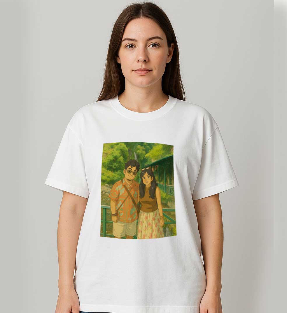 Anime Couples Graphic T-shirt