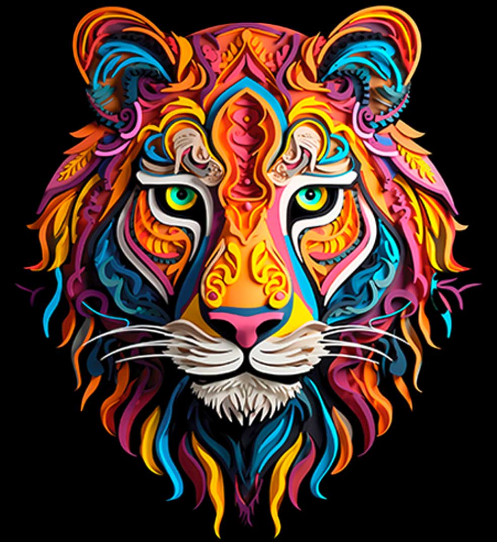 Vibrant Tiger Graphic T-Shirt