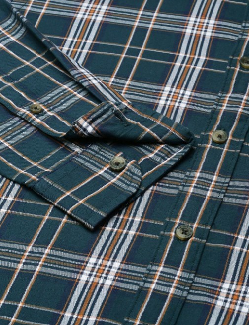 Green Checkered Casual Shirt