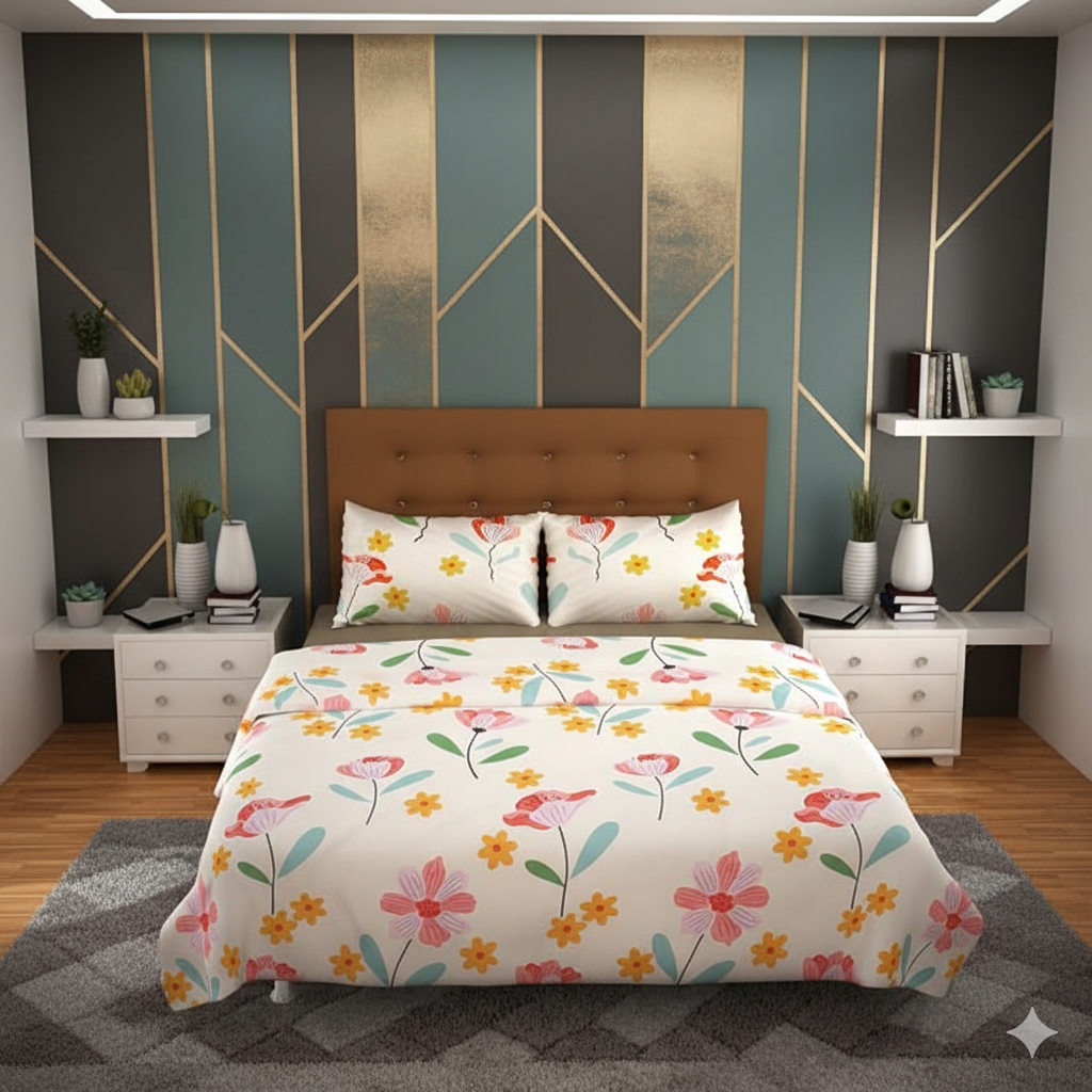 Floral Printed Bedding Sheet